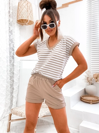 Royalfashion Cotton women's striped set