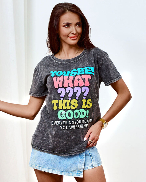 Royalfashion Sieviešu krekliņš ar apdruku