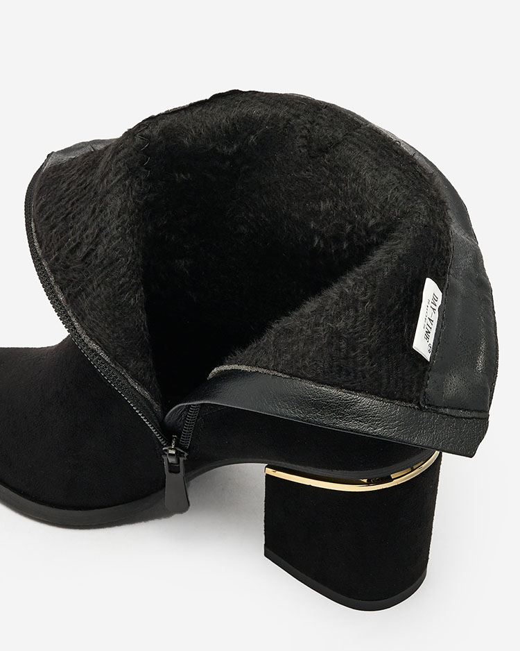 Royalfashion Black women's boots on a post Estrate