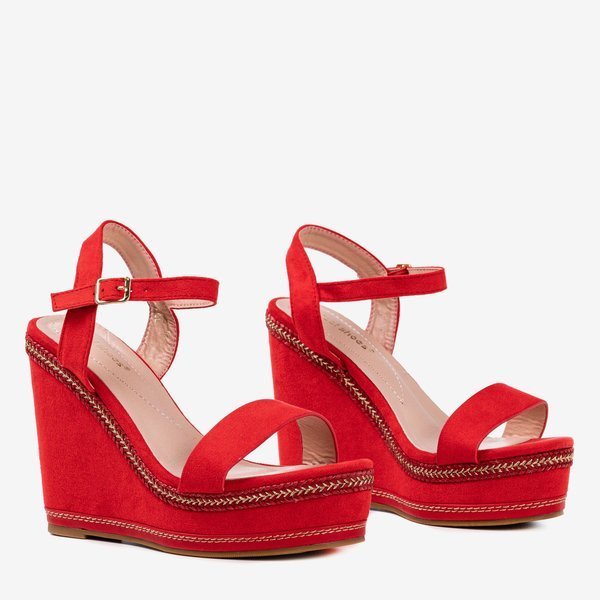 Demeter's red wedge sandals - Footwear