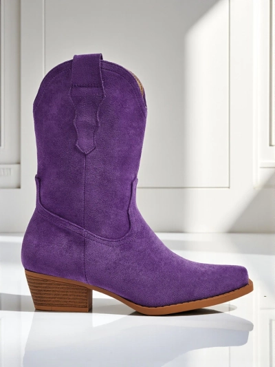 Женские ковбойские ботинки из эко-замши SpireHush