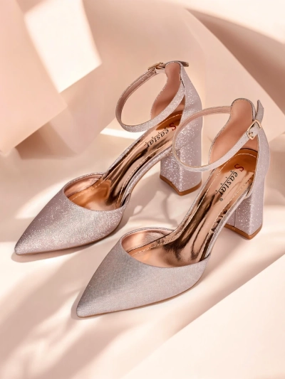 Royalsfashion Женские блестящие туфли на каблуке Noratt