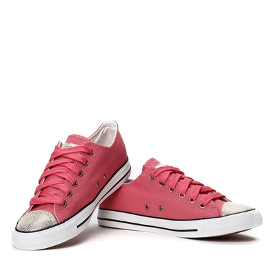 Pink sneakers with Likey inserts. Footwear 1