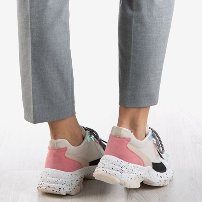 Multicolor women's sneakers with holographic Muzzis inserts - Footwear 1
