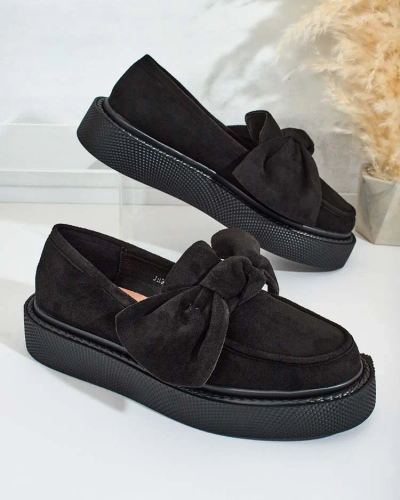 Royalfashion Women's half shoes with bow Eriz