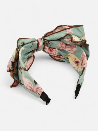 Royalfashion Hairband with Bow and Flowers