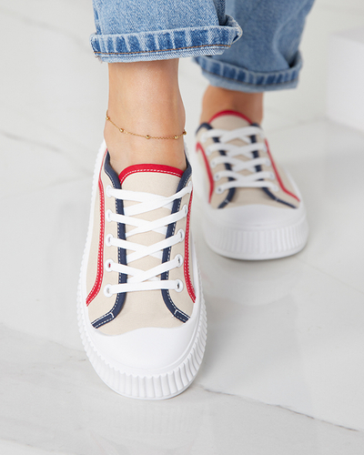 Sieviešu sporta kedas smilškrāsas Ladise - Apavi