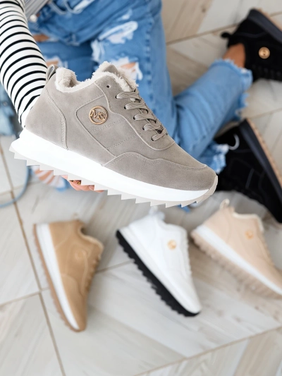 Royalfashion Grey women's insulated sports shoes Lahho