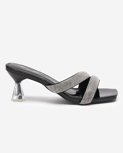 Black women's low-heeled sandals Teroo - Footwear