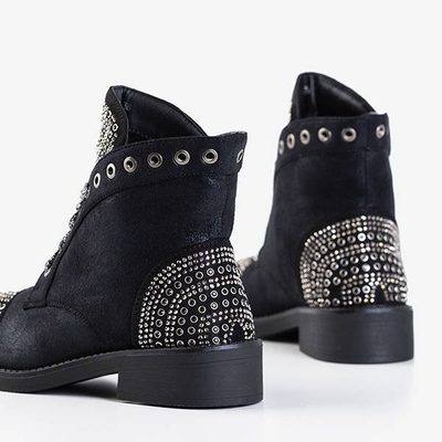 Black boots with ornaments Mesen - Shoes