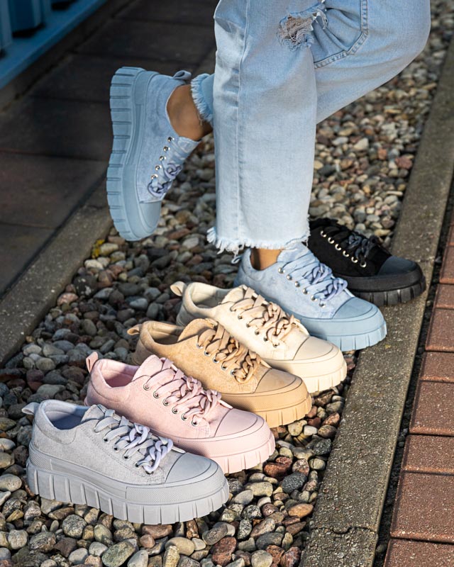 OUTLET Black high women's sneakers Mishta - Footwear