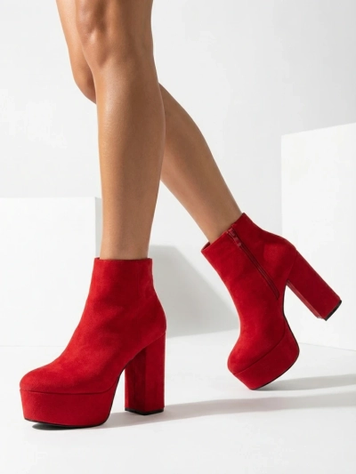 Red Allia high stiletto boots - Footwear
