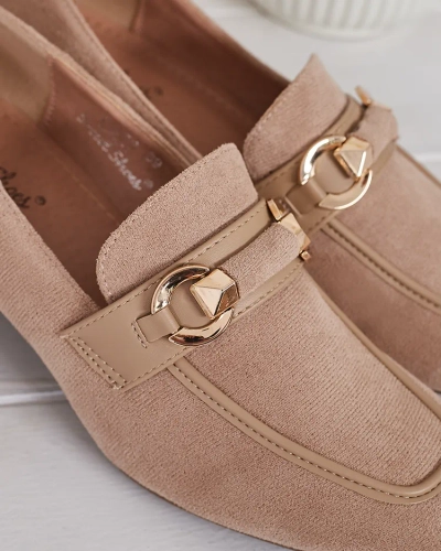 Royalfashion Eleganti sieviešu mokasīni uz zema raksta Orino