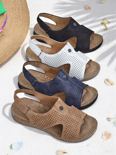 Royalfashion Sieviešu perforētās sandales Leminni