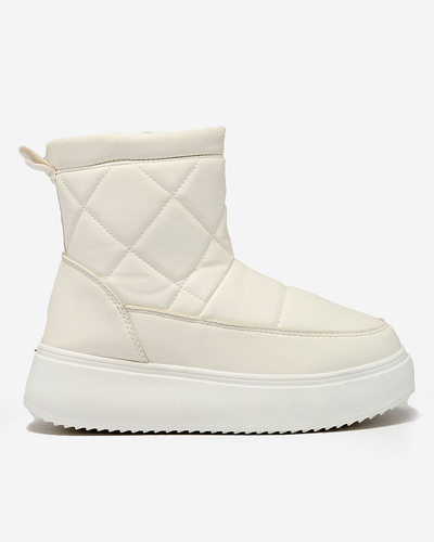 Royalfashion Белые женские сапоги a'la snow boots Kacecica