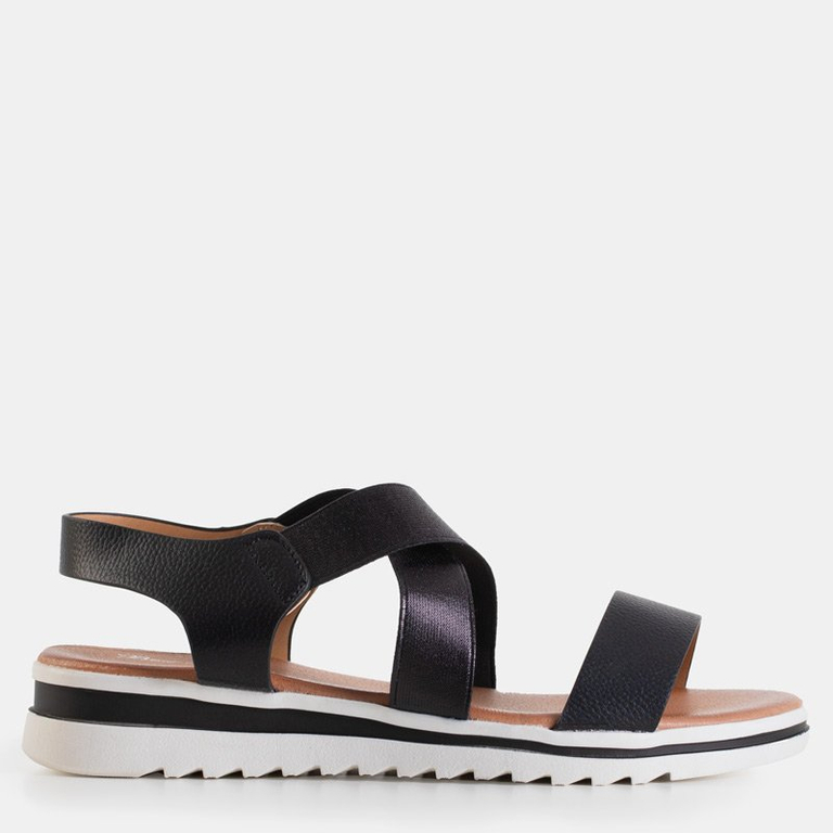 Black women's sandals without closure Fiturino - Footwear