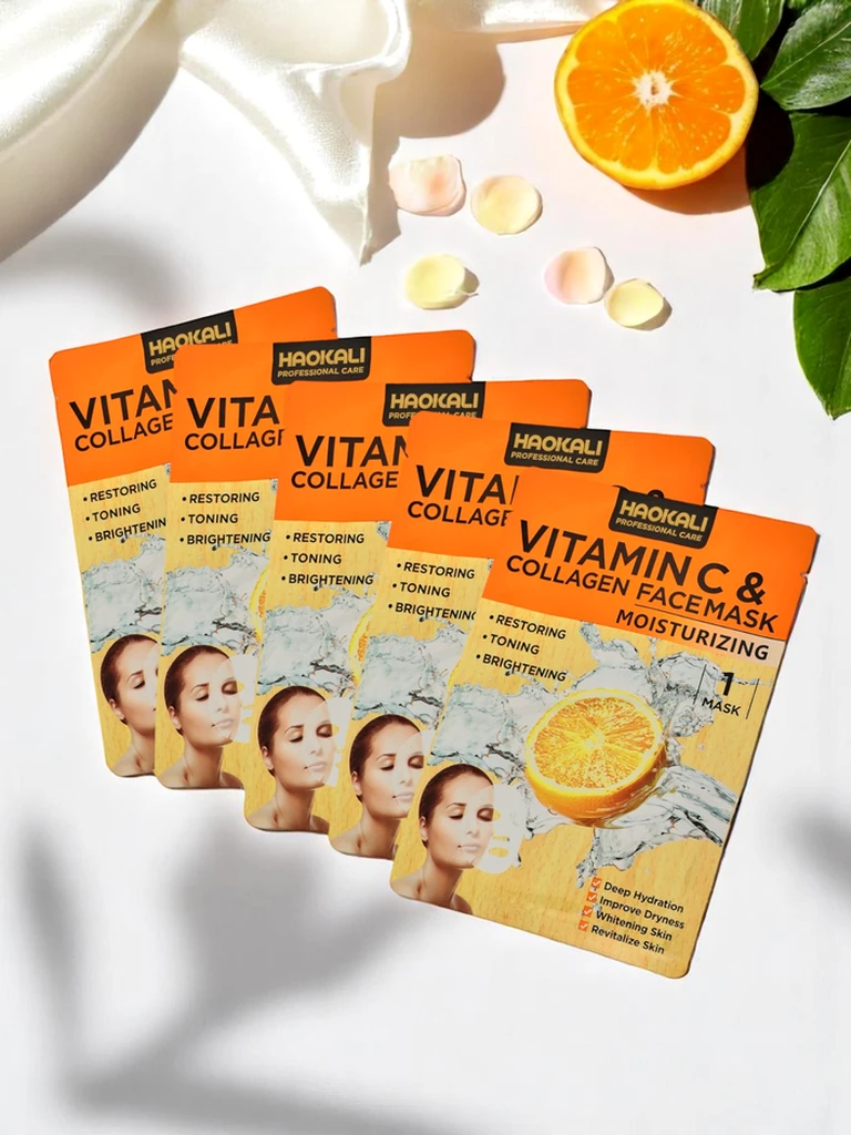 Haokali - Sejas maska ar C vitamīnu un kolagēnu - mitrina, izgaismo un tonizē