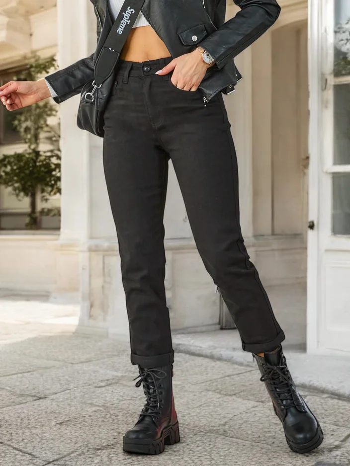 Женские джинсы mom Royalfashion