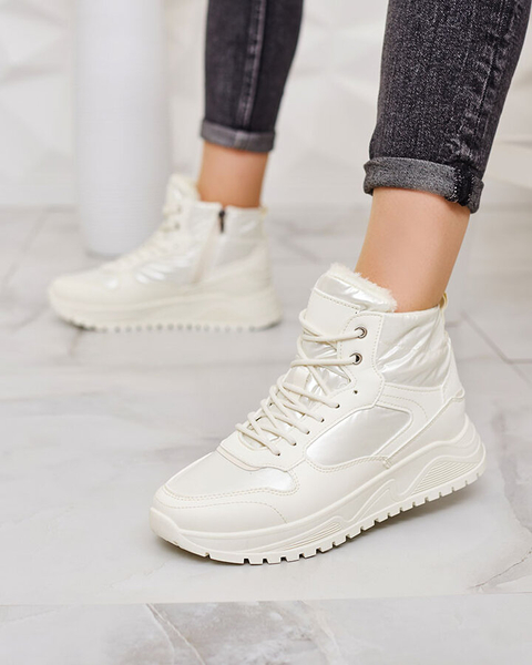 Royalfashion Insulated women's sneakers with fur Retodaf