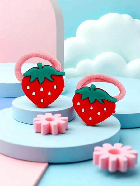 Royalfashion Hair ties with fruit motif Fruity Bloom