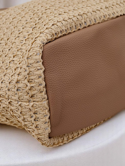Royalfashion Large Straw Women's Bag Casa Sol