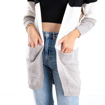 Cardigan women's colorful with pockets - Clothing