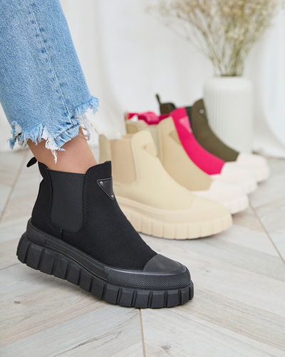 Royalfashion Melnas sieviešu augstās kedas Nexeri