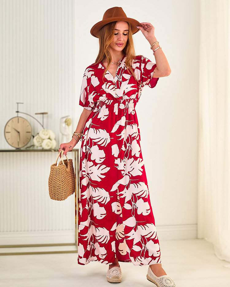 Royalfashion Sieviešu midi kleita ar apdruku