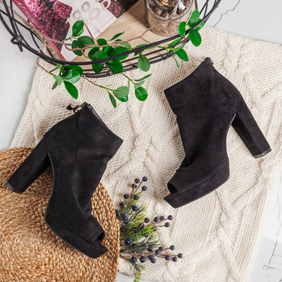 Black ankle boot on the post Marisha - Shoes