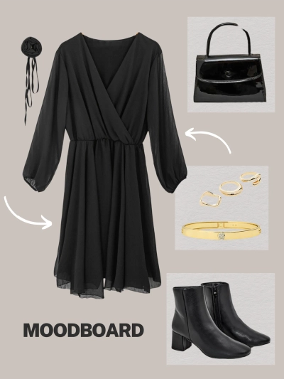 Royalfashion Klasiskais ceļgalu garums sieviešu kleita