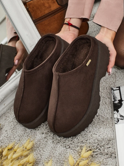 Короткие женские ботинки a'la снегоходы с мехом Noelina