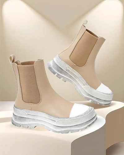 Royalfashion Women's Slip-on Boots Anerr
