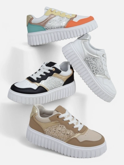 Royalfashion Women's sneakers on a platform Panterr