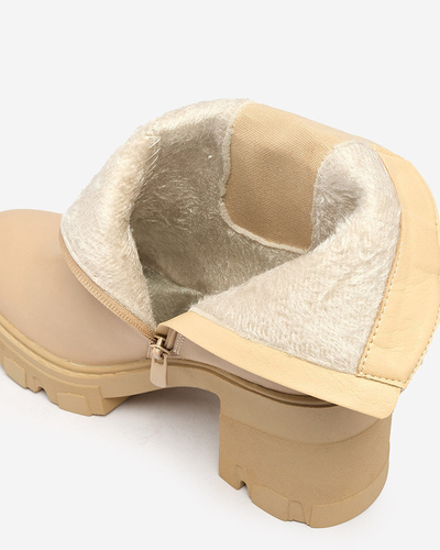 Royalfashion Beige women's Atherta stiletto boots