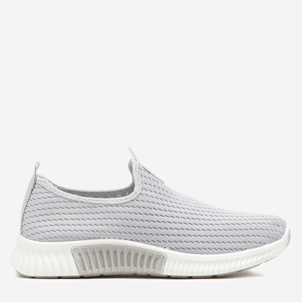 Grey women's slip-on sports shoes Banila - Footwear