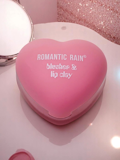 2-in-1 Lipstick and Blush in a Heart-Shaped Jar Rose
