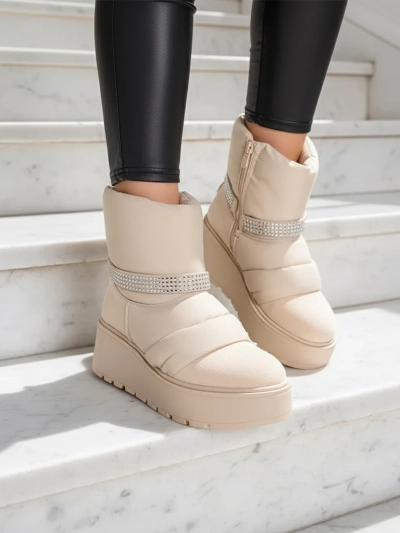 Royalfashion Женские Сапоги Снегоступы на Танкетке Renosi