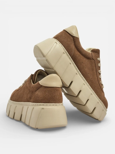 Sportowe sneakersy damskie ze skóry naturalnej Eller