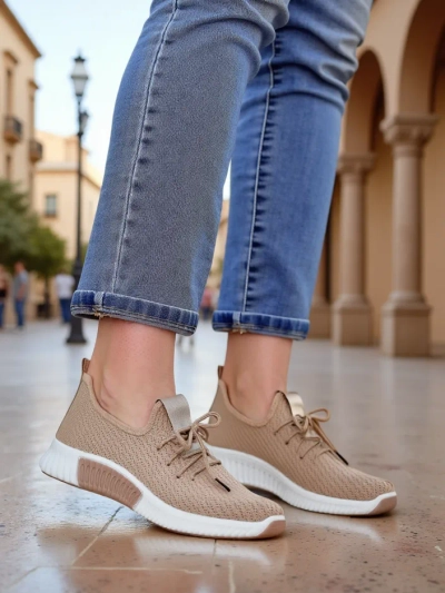 Royalfashion Women's Fabric Sports Shoes Vobbu