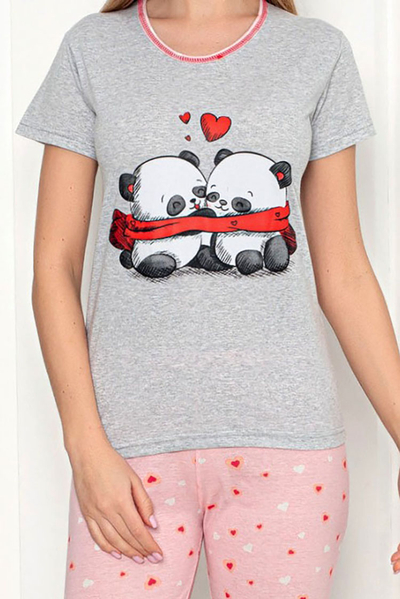 Женская пижама из двух частей Royalfashion