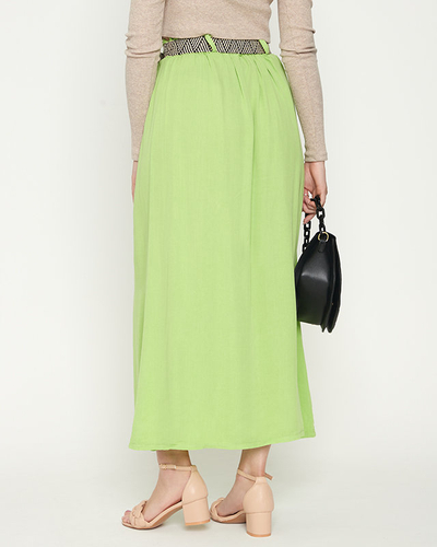 Women's green midi skirt - Clothing