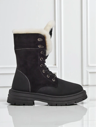 Royalfashion Women's fur-lined ankle boots Nasaha