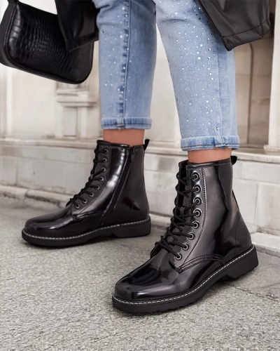 Royalfashion Women's lace-up ankle boots Lacerro