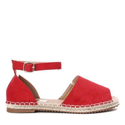 Red espadrilles with a Royal cut - Footwear