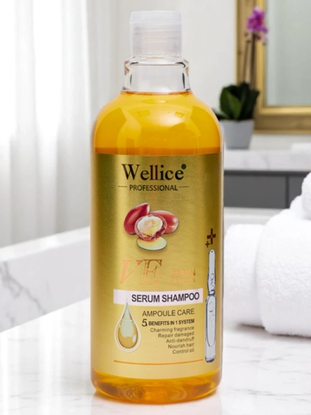 Professional hair shampoo with argan oil – Intensive hydration and hair smoothing 5-in-1