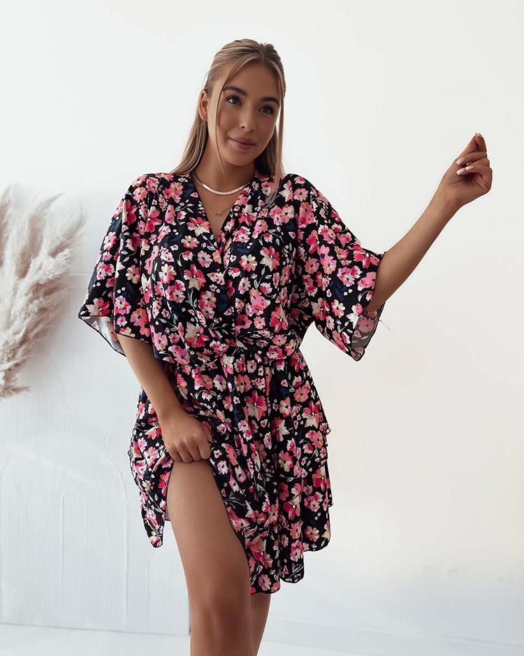 Royalfashion Женское мини-платье с оригинальным рисунком