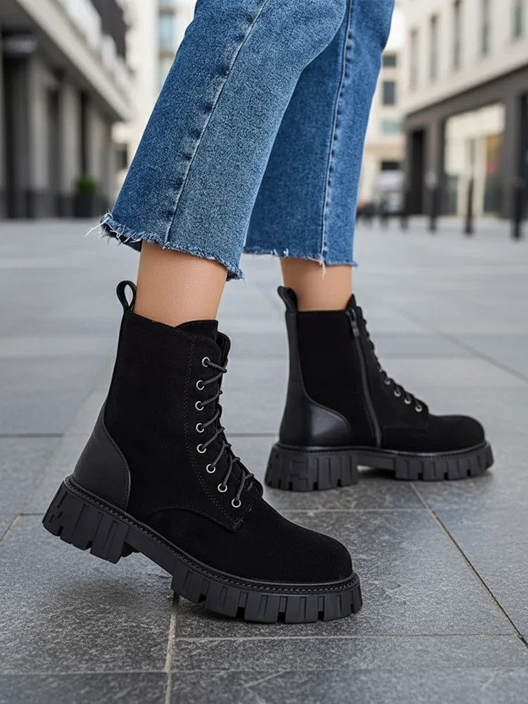 Royalfashion Eco velvets sieviešu zābaki darbinieks Edvines