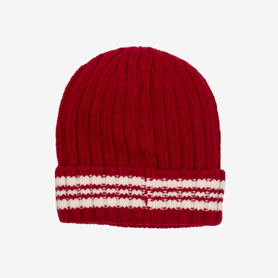 Men's red wool blend hat - Accessories