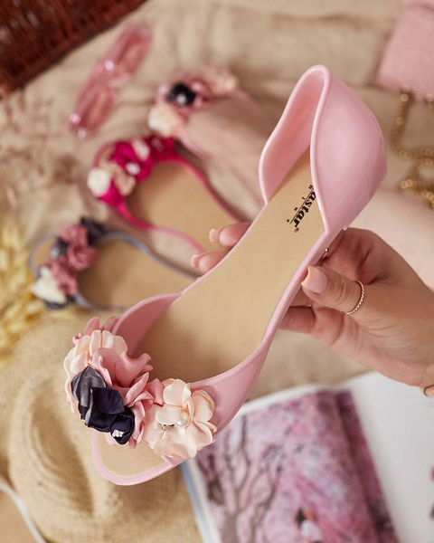 Royalfashion Rubber ballerinas with flower Koddies