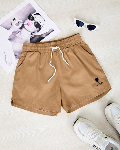 Royalfashion Женские короткие шорты из хлопковой ткани